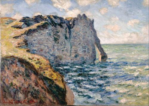 1024px-Claude Monet - The Cliff of Aval, Etrétat - Google Art Project