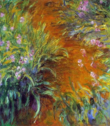 1914-17 The Path through the Irises oil on canvas 200.3 x 180 cm The Metropolitan Museum of Art, New York NY