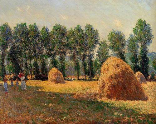 Claude Monet, 1885 - Haystacks at Giverny