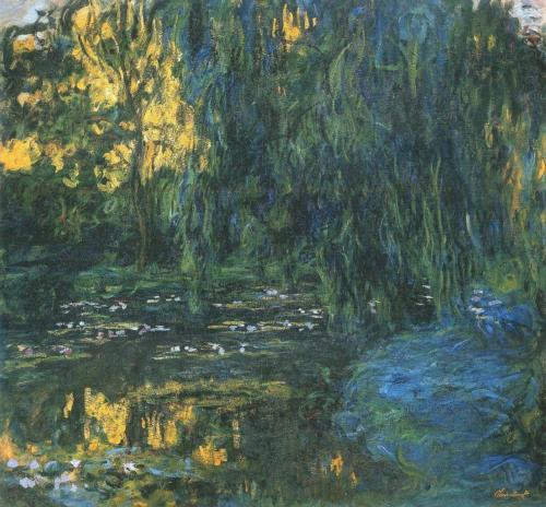 Claude Monet, Water-Lily Pond and Weeping Willow