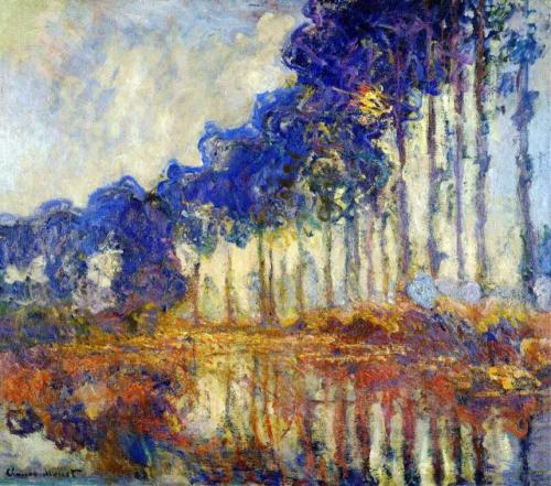 Claude Monet - Pioppi in Autunno (coll. privata)